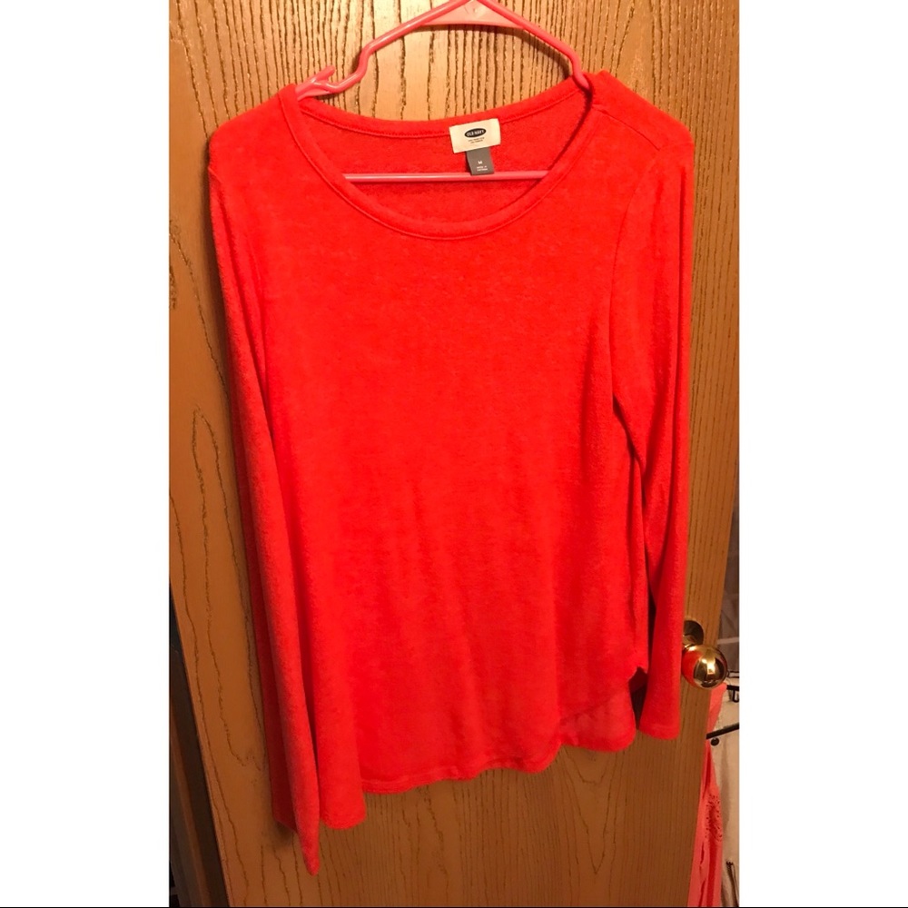 Old Navy Orange Crew Neck Long Sleeve